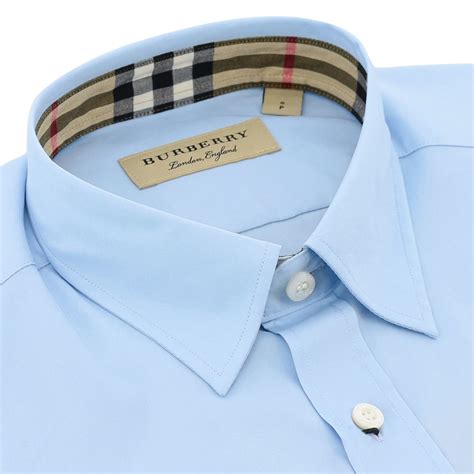 burberry brit camicia azzurra|burberry signatures for men.